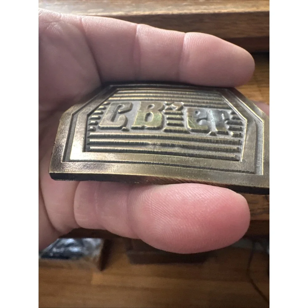 Vintage Old CB Radio Er Cb'er Belt Buckle Wyoming Studio‎ Art Works 1976